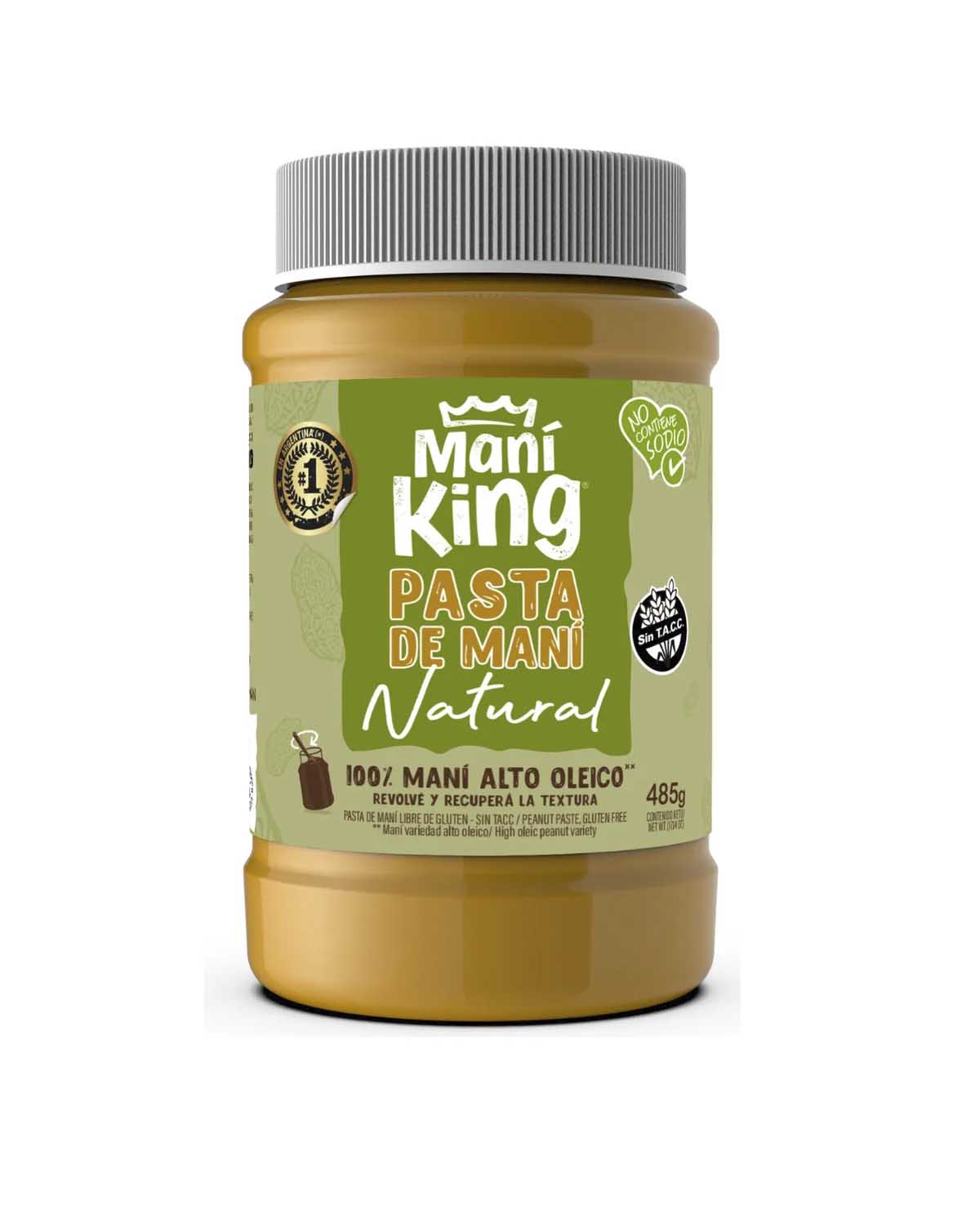 Pasta De Maní King Natural x 485 Gr